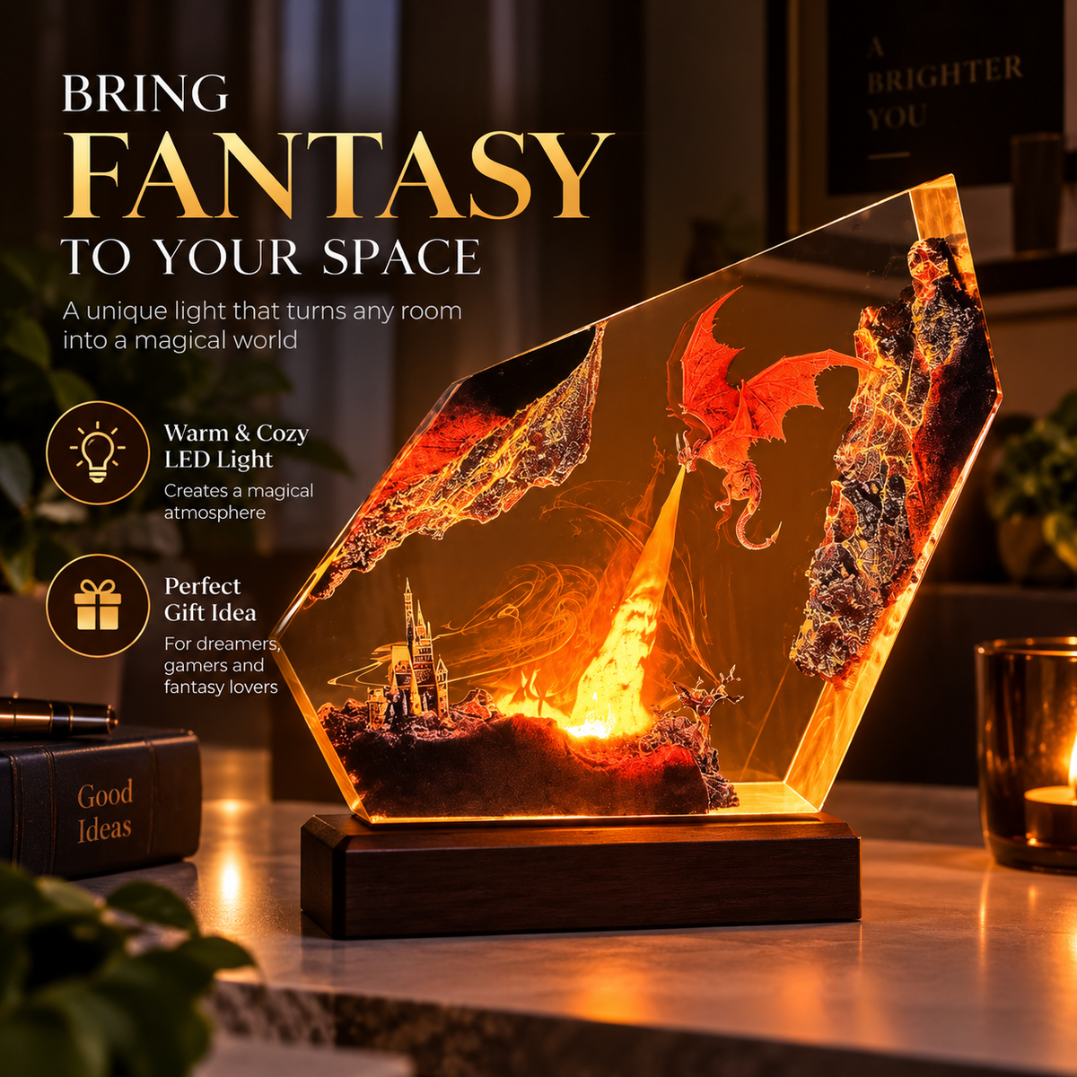 Fire Dragon Halloween Lamp By Difero