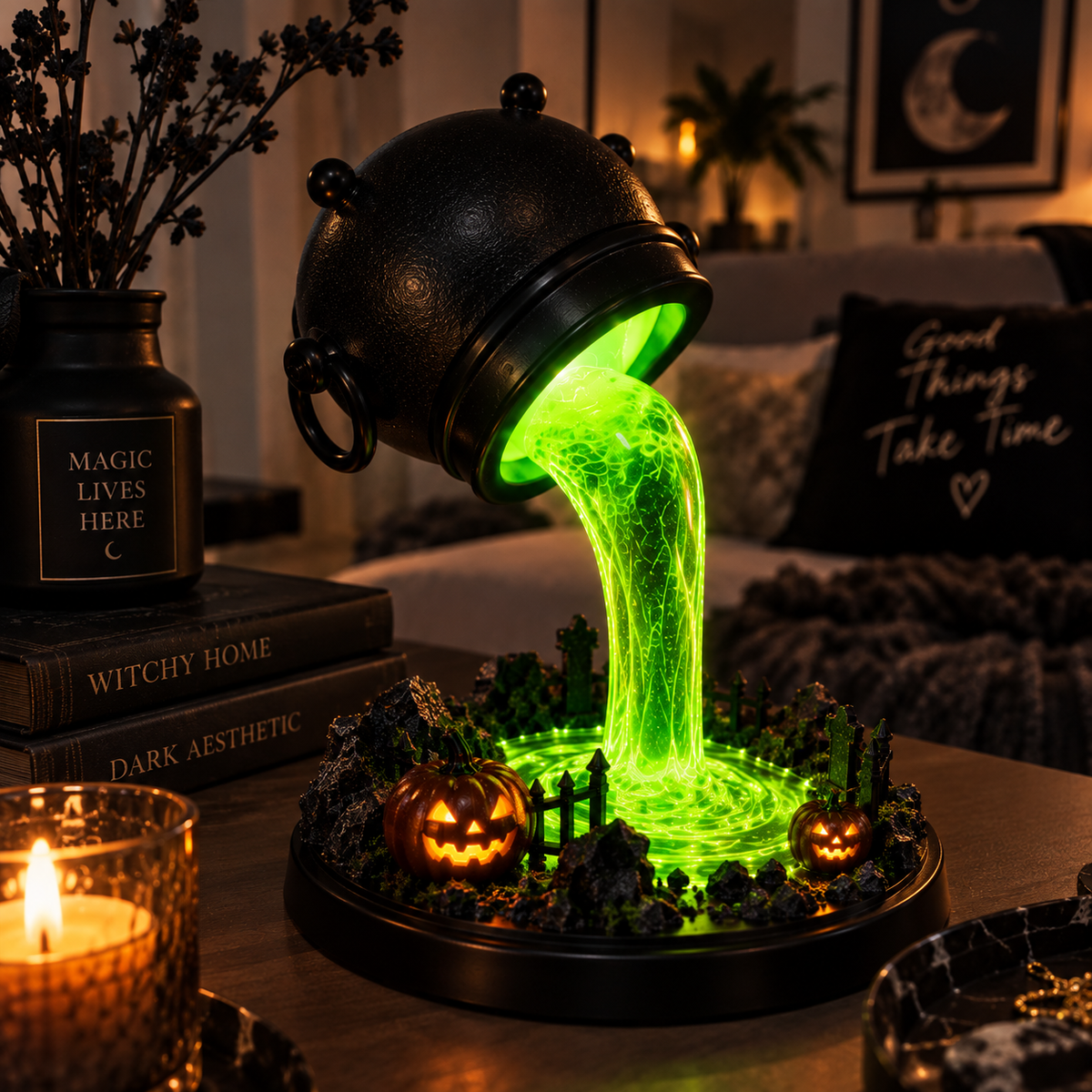 Witch Cauldron Lamp By Difero
