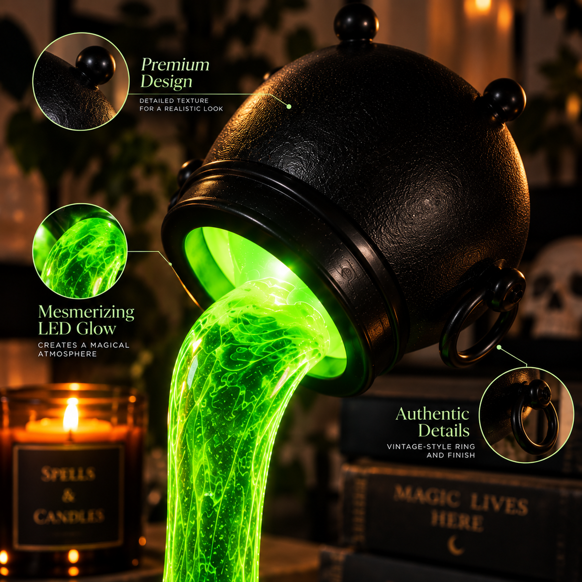 Witch Cauldron Lamp By Difero