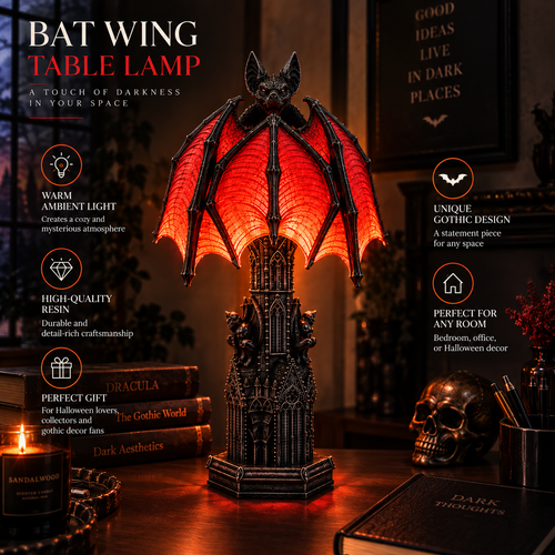 Bat Halloween Lamp By Difero