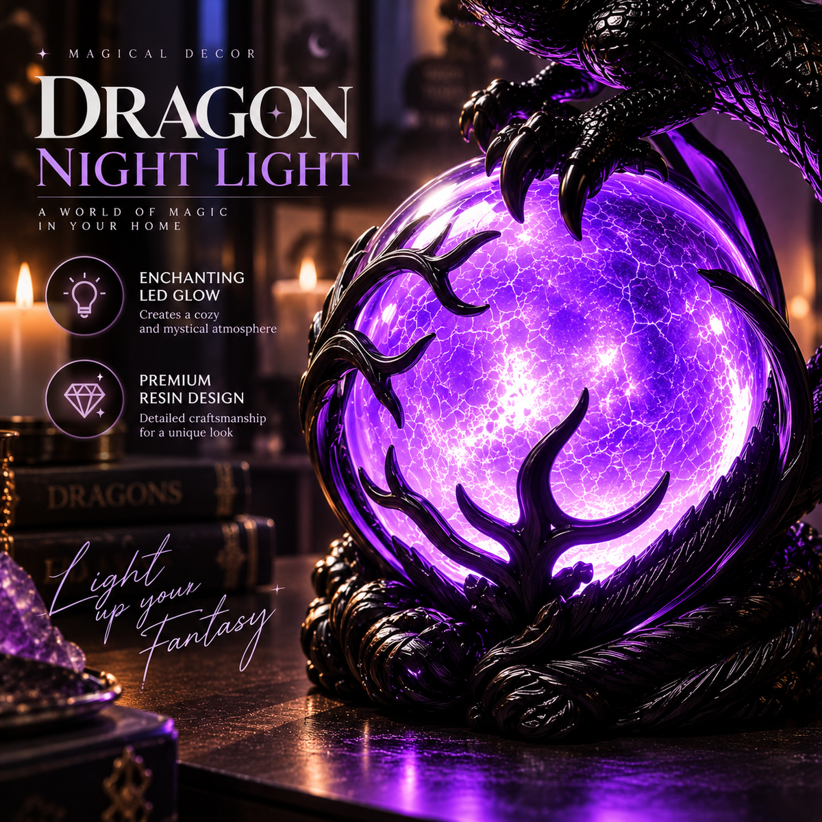 Dragon Night Lamp By Difero